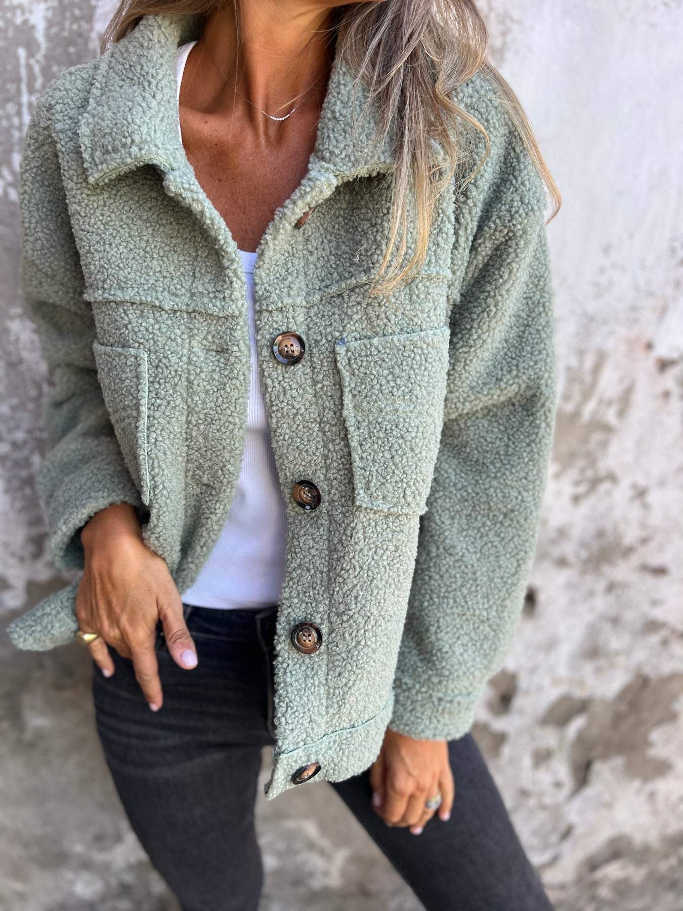 Claire | Gilet boutonné douillet