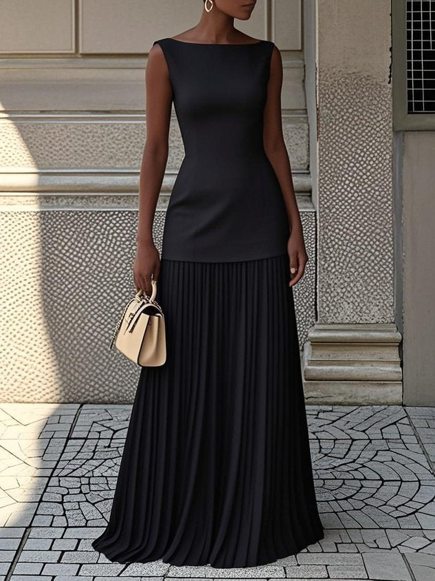 Valentina | Pleated Maxi Dress