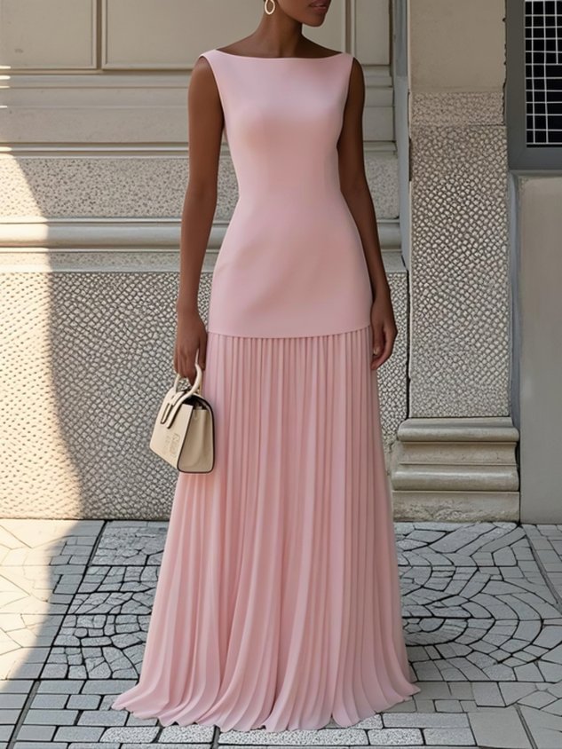 Valentina | Pleated Maxi Dress